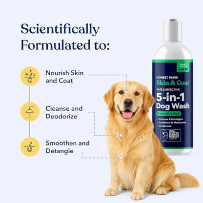 Oatmeal Aloe Dog Shampoo and Conditioner, Itchy Skin Relief, Sensitive Skin - Image 2