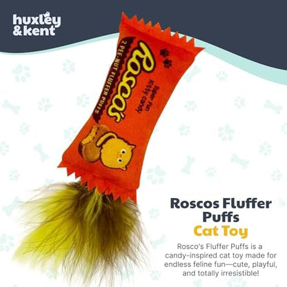 Huxley & Kent Plush Crinkle Catnip Cat Toy, Roscos Fluffer Puffs - Image 2