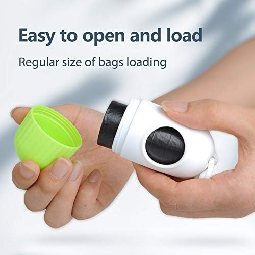 Fida Retractable Dog Leash with Dispenser and Poop Bags, 16 ft, Green - Image 5