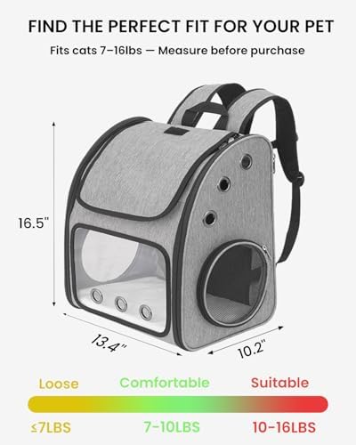 Expandable Cat Backpack Carrier for Small Cats/Dogs Airline Approved - Image 2