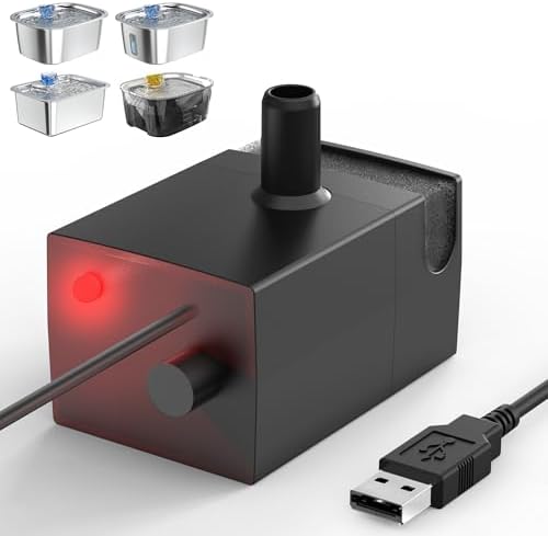 Dog Water Fountain Pump Replacement for D2341, D2419, D2223, D2322 Models, Pet Water Fountain Replacement Pump for PETNF Stainless Steel Large Dog Fountain for Large Dogs, Long Lifespan, Ultra Quiet by PETNF