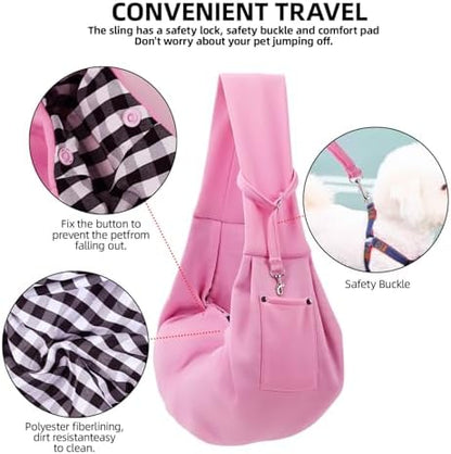 ARZQUT Dog and Cats Carrier Sling, Small Pet Carrier with Storage Pocket - Image 4