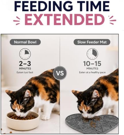 Interactive Cat Puzzle Feeder & Dog Enrichment Toy, Slow Feeder for Indoor Cats, Kittens, Puppies & Small Dogs, Treat Dispensing Food Puzzle to Encourage Foraging, Mental Stimulation & Reduce Boredom - Image 4