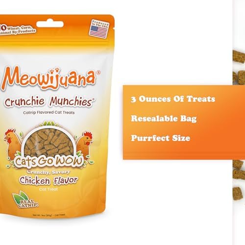 Meowijuana Knock 'n' Nibble Fall Toy & Treat Bundle | Pumpkin & Chicken - Image 6