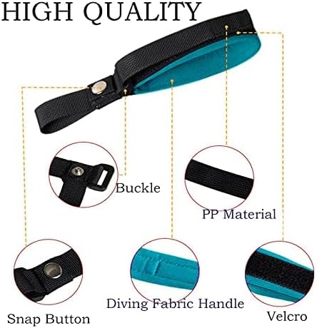 2 Pack Dog Leash Wrist Safety Strap, Dog Leash Wrist Strap for Hands Free, Soft Comfortable Diving Fabric, Light Blue Color