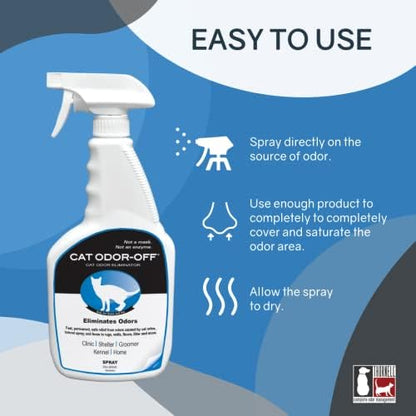 Thornell Cat Odor-off: Cat Spray Odor Eliminator - Pet Odor Eliminator for Home - Pet Urine Odor Eliminator Spray, 22oz - Image 2