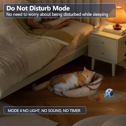 Cat Toys Ball, Smart Motion Sensor Moving Ball with 4 Sounds& 3 Speed Modes - Image 4