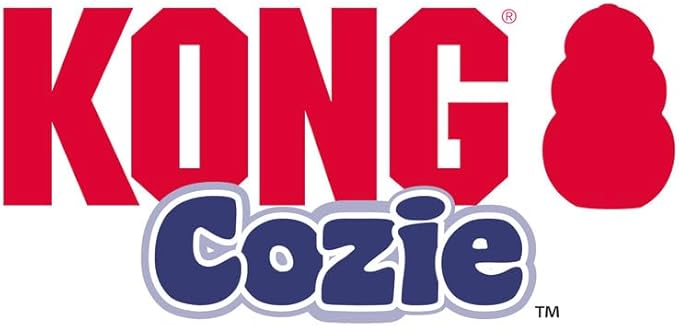 KONG Cozie Plush Dog Toys 2 Pack – Durable & Soft Squeaky Toys for Medium Dogs – Assorted Animal Characters (Marvin The Moose)