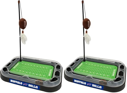 Pets First Dallas Cowboys Football Field Cat Scratcher Toy (Pack of 2) by PETSFIRST