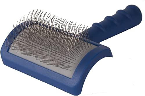 Show Tech Tuffer Than Tangles Slicker Brush for Dog Grooming with Long, Soft Pins, Medium Size, Perfect for Doodle Breeds, Angled Pins for Dematting, Remove Undercoat, Comfort Grip Handle by ShowTech