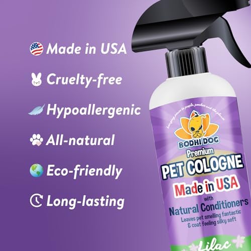 Bodhi Dog Premium Dog Cologne - Deodorizing Dog Perfume & Conditioner for Dogs & Cats - Natural Long Lasting Spray - Keeps Pets Fresh All Day - Gentle & Safe Formula, Made in USA (Lilac 17 Fl Oz) - Image 3