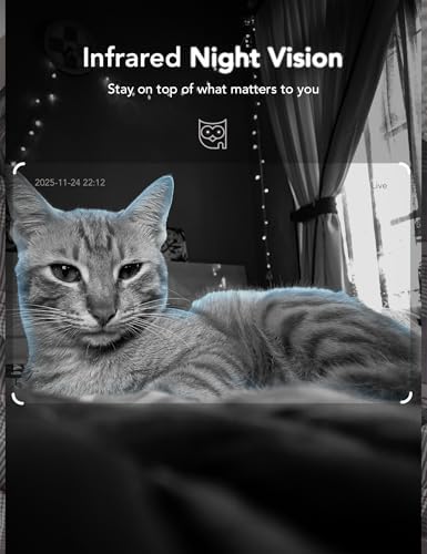 GNCC 2K Cameras for Home Security Indoor Cameras Wireless 2.4G/5G with App - Image 5