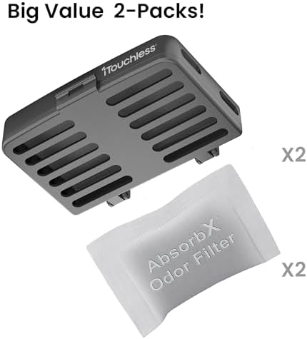 iTouchless AbsorbX Odor Removal Kit with Replaceable Deodorizer (2-Pack) - Image 4