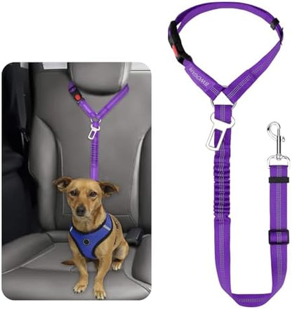 BWOGUE Dog Seat Belt for Car, Headrest Restraint Reflective Bungee, 1 Pack by BWOGUEPetHome