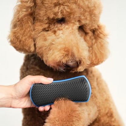 Pet Teezer Detangling Dog Brush for Long Hair Breeds, Large, Blue & Grey - Image 3