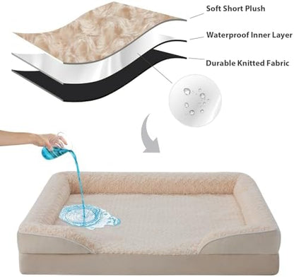 WNPETHOME Orthopedic Washable XL Dog Bed for Senior Dog Cozy Sleep - Image 4