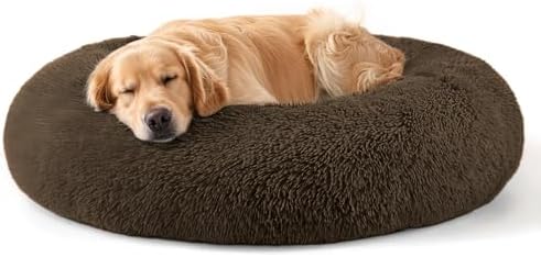 Dog Beds Large Sized Dog and Cats, 32in Pet Beds for Large Pet (Coffee) by Hoewina