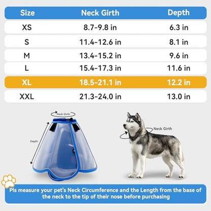 Dog Cone Collar for Large Medium Dogs, Soft Cone for dogs to Stop Licking - Image 3