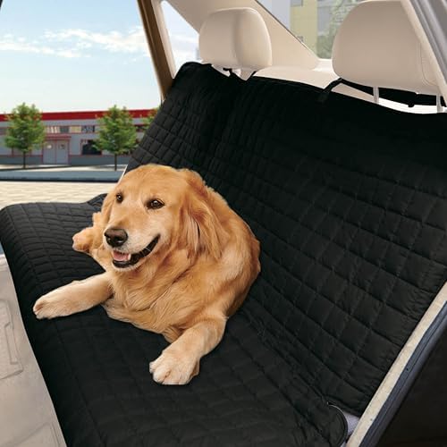 Elegant Comfort Premium Pet Car Seat Cover for Back Seat, Luxury Microfiber Car Seat Protector, Heavy Duty and Durable, Non-Slip and Waterproof Car Seat Cover for Trucks, Cars, and SUVs, Black by ELEGANTCOMFORT