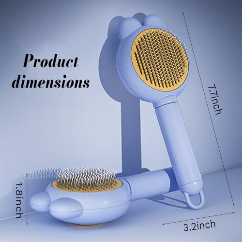 Cat Deshedding Hair Brushes for Shedding Indoor Cats,Dog Brush for Shedding - Image 2