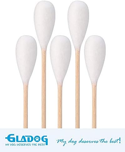 GLADOG 6 Inch Professional Large Cotton Buds for Dogs, Specially Designed Dog Cotton Buds with Wood Handle, Large Means Safe - Image 3
