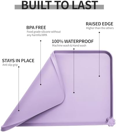 Reopet Silicone Pet Feeding Mat - Waterproof & Non-Slip Dog Cat Placemat - Image 5
