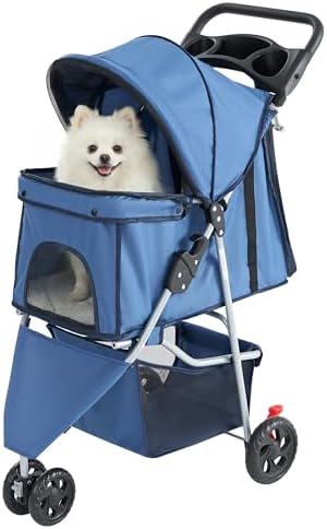 DUMOS 3 Wheels Pet Stroller for Small Dogs and Cats by DumosLifestyle