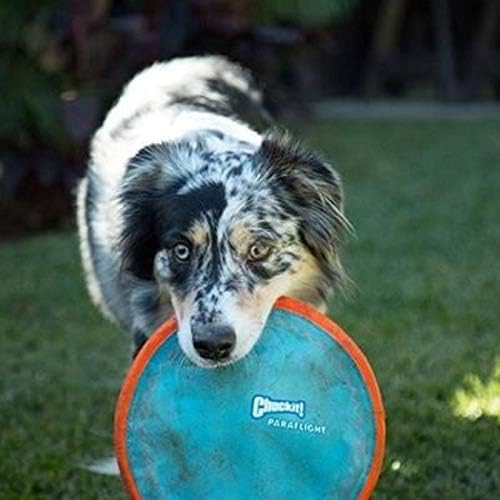 Chuckit! Fetch Medley Dog Ball Dog Toys, Medium (2.5 Inch) Pack of 3, for Medium Breeds & Paraflight Flying Disc Dog Toy, Large (9.75"), Orange and Blue - Image 7
