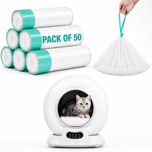 50 Bags, Cat Litter Liners Compatible with Petcove & Purrtek Litter Boxes by Unknown