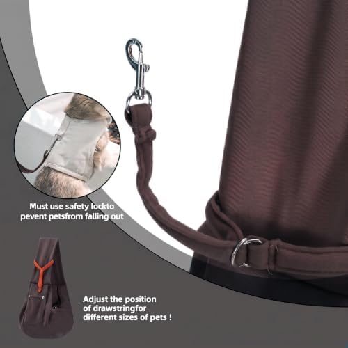 ARZQUT Dog and Cats Carrier Sling, Small Pet Carrier with Storage Pocket - Image 6