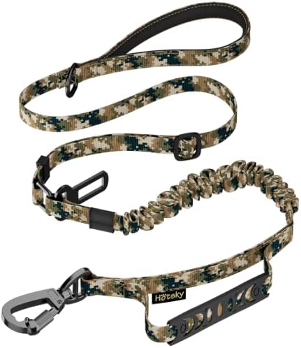 Hotsky Tactical Bungee Shock Absorbing No Pull Dog Leash,Blue Camo,4-6FT by Hotsky