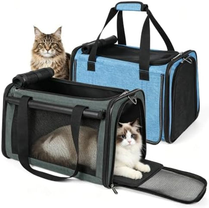 YUDODO 2 Packs 25 lbs Soft Sided Pet Carrier for Large Cat & Small Dog - Image 3