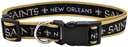 Pets First NFL New Orleans Saints Licensed PET COLLAR, Extra Large - Heavy-Duty, Strong, and Durable Dog Collar. Available in 31 Football Teams and 4 Sizes by PETSFIRST