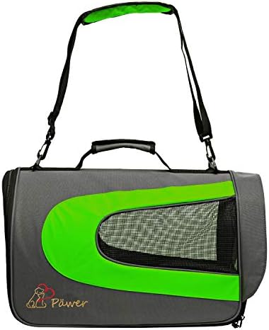 Pawer 18” x 11”x 11” Soft-Sided Foldable Airline Approved Pet Carrier for Cat, Puppy and Small Dog, Washable 600D Oxford Fabric, with Handle and Strap for Carry, Multiple Colors Available by P%C3%84WER