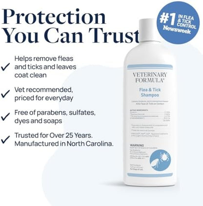 Veterinary Formula Flea & Tick Shampoo for Dogs & Cats, 16 oz, 2-Pack - Image 5