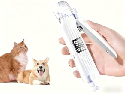 2-in-1 Dog Cat Nail Clipper Grinder with LED Light, USB Rechargeable by Unknown