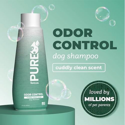 TropiClean Pure Deodorizing Dog Shampoo for Smelly Dogs, Papaya Scent, 22oz - Image 2