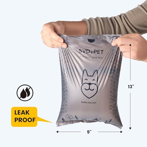 SVD.PET Dog Poop Bags Rolls with Hands-free Waste Bag Holder, 900 Bags - Image 3