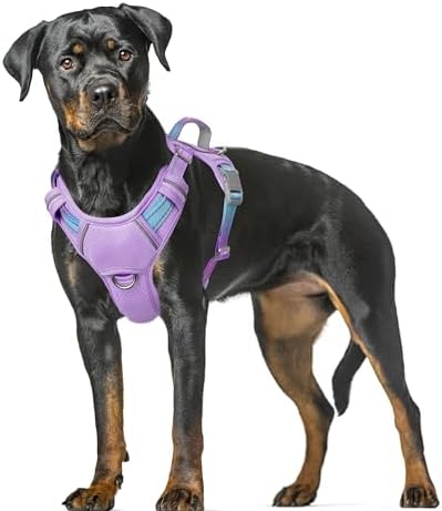 BARKBAY Dog Harness for Large Dogs No Pull Dog Vest ID Tag Pocket by BARKBAY