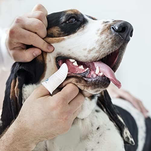 Pet Toothbrush for Small to Large Dogs Cats,Soft High Grade Finger Toothbrush,Teeth Oral Cleaning,Dental Care, 1 Set for Two Fingers White (6) - Image 6