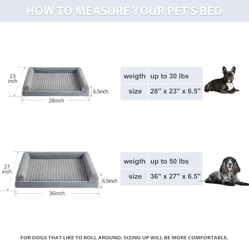 BFPETHOME Orthopedic Washable Large Dog Bed for Senior Dog Comfy Sleep - Image 2