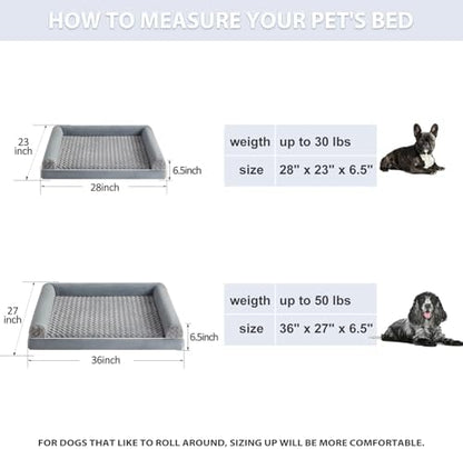BFPETHOME Orthopedic Washable Large Dog Bed for Senior Dog Comfy Sleep - Image 2