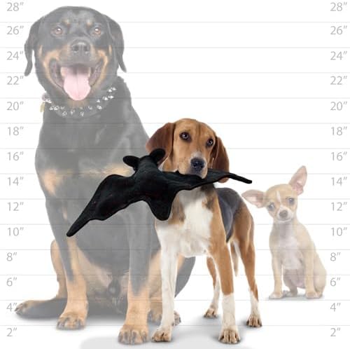 World's Tuffest Soft Dog Toy - Desert Bat - Squeakers - Multiple Layers. Made Durable, Strong & Tough. Interactive Play (Tug, Toss & Fetch). Machine Washable & Floats