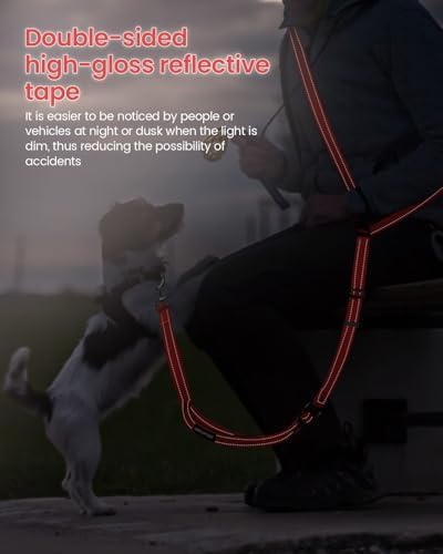 Hands Free Dog Leash & Car Seatbelt Set, Crossbody Leash for Dog Walking - Image 6