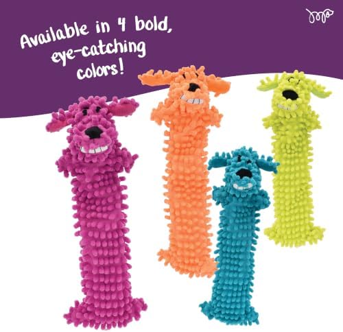 Multipet 12-Inch Floppy Loofa Light Weight No Stuffing Dog Toys, Assorted Colors (Pack of 1) - Image 6