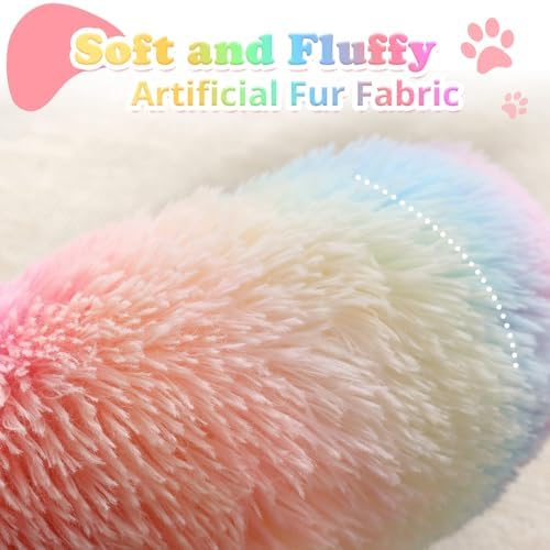 JOLLYVOGUE Dog & Cat Bed, Calming Anti-Anxiety Pet Bed for Small Dogs, Fluffy Donut Cushion for Small and Medium Pets (23") - Image 3