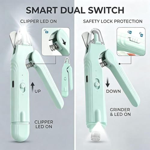 2-in-1 Dog Nail Grinder & Dog Nail Clipper for Sensitive Pets - Image 3