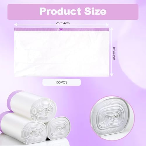 150 Count Cat Litter Bags,25 x16 Inch Automatic Litter Box Liner - Image 3