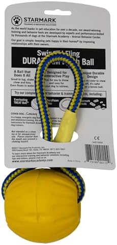 Starmark Swing 'n Fling DuraFoam Ball Dog Toy Medium - Image 3