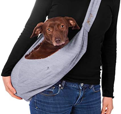 iPrimio Reversible Pet Sling Carrier for Cats and Dogs, Hands Free, Grey - Image 2